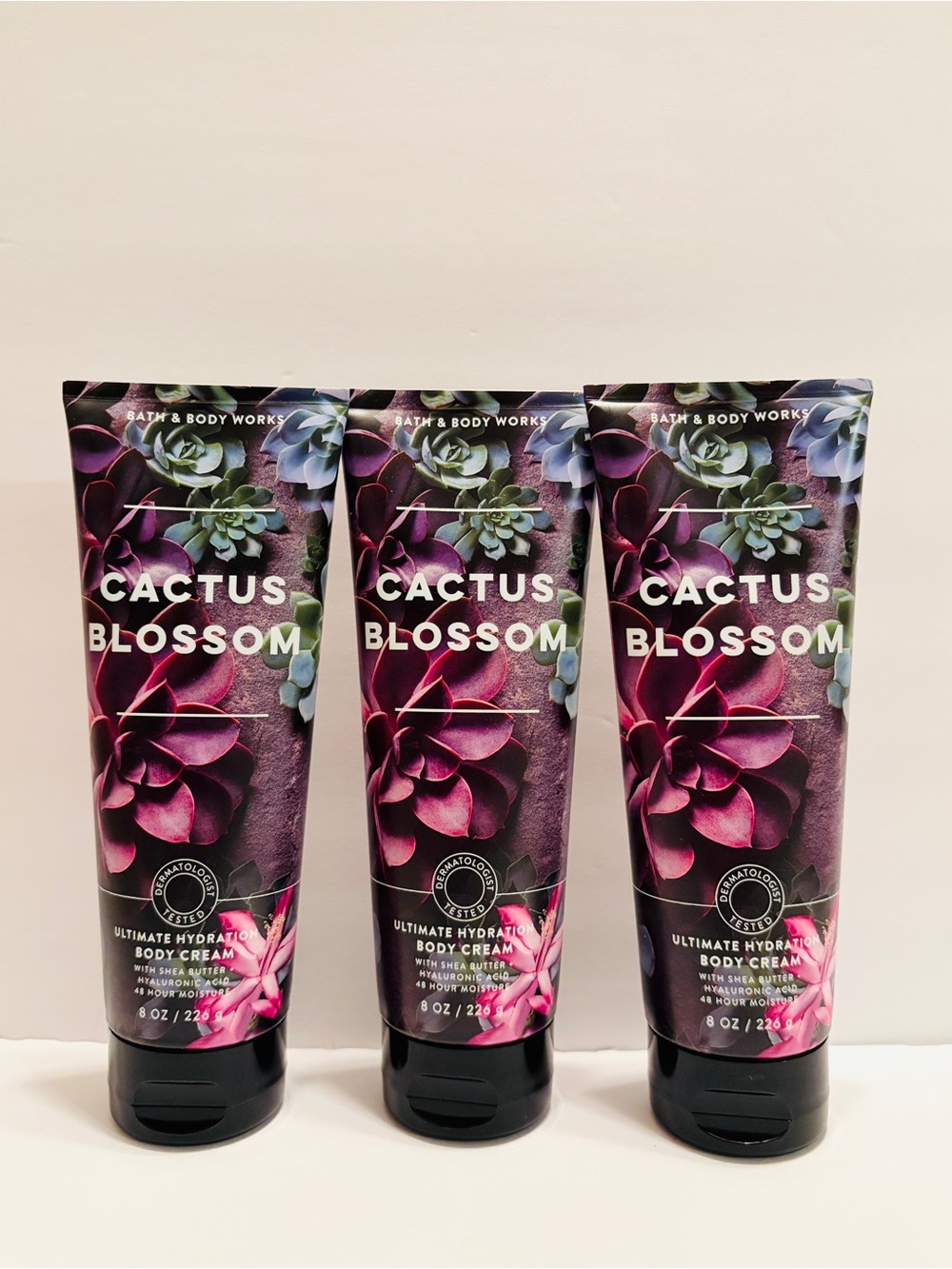 Bath & Body Works Cactus Blossom Body Cream - Purple & Green